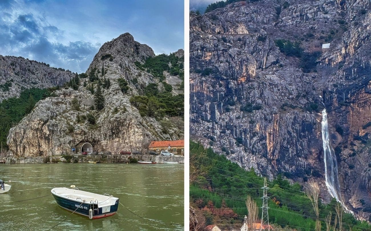 Zamućena Cetina u Omišu: Nakon obilnih kiša "probudio" se i slap Ilinac