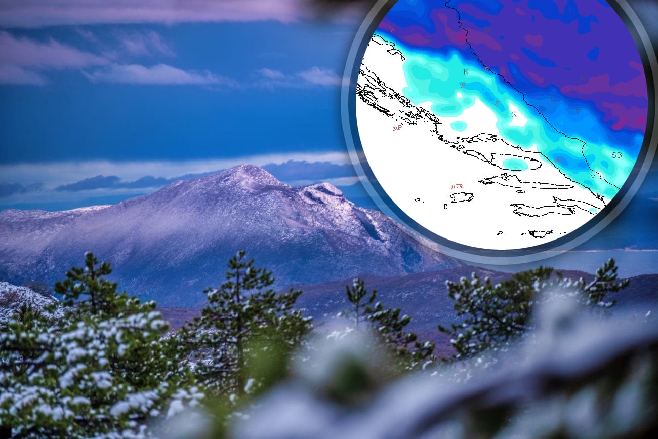 Sve zanima samo jedno - hoće li pasti snijeg u Dalmaciji i kada. Evo kako stoje stvari