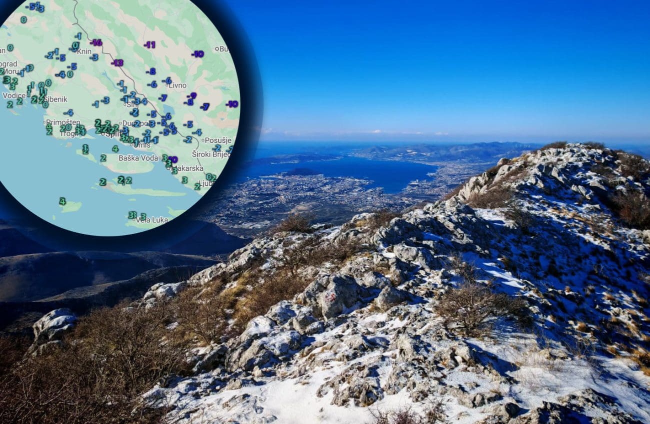Na Dinari osjet hladnoće -26 stupnjeva, pred nama je jedan od najhladnijih dana ove zime