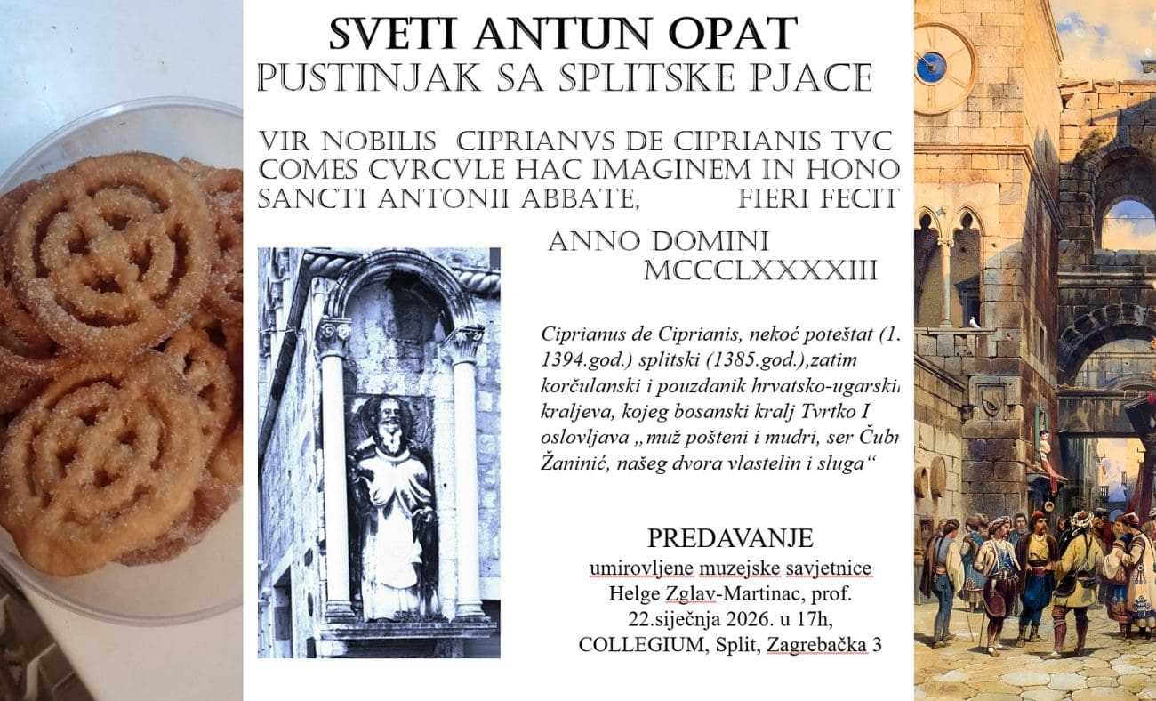 Ne propustite današnje predavanje o sv. Antunu opatu u Collegiumu, sve će završiti kušanjem "templarskih" kolačića