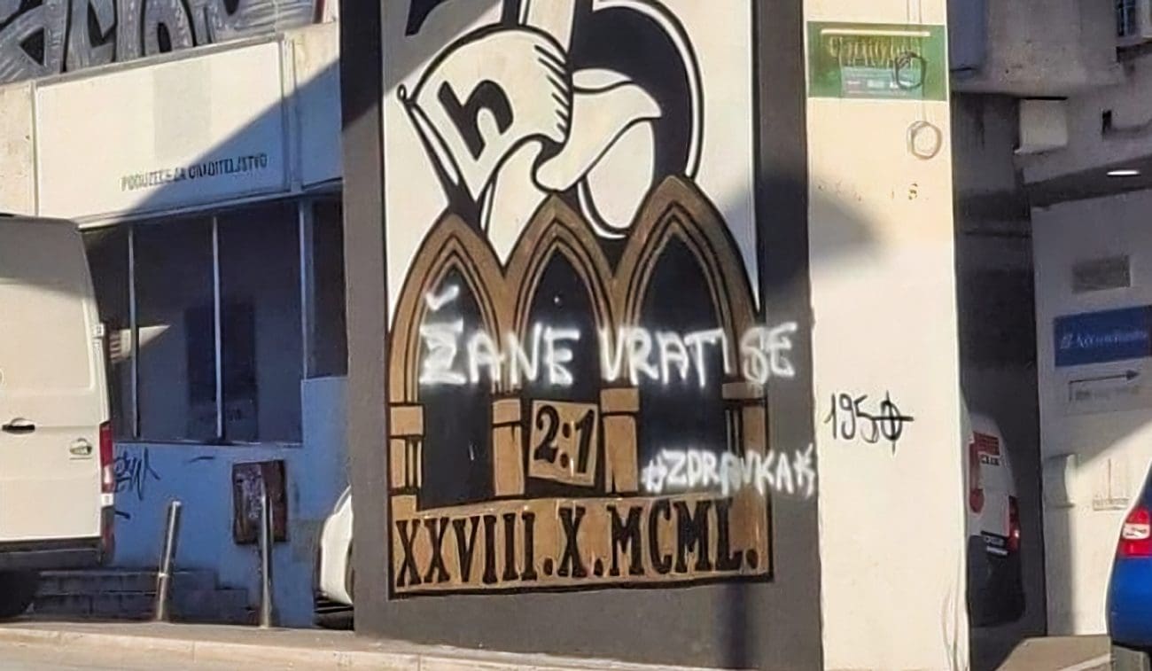 Novi natpis osvanuo na muralu Torcide na Gripama: "Žane vrati se"