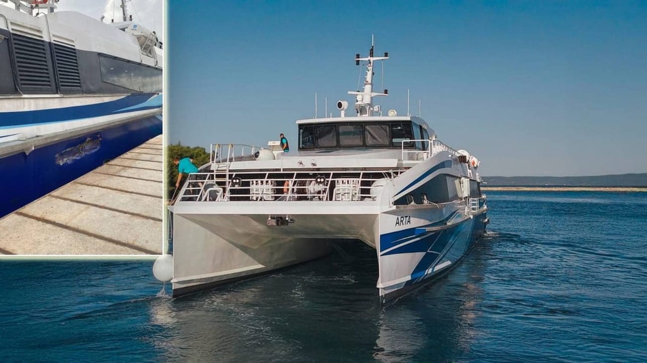 Putnički katamaran na putu prema Dugom otoku doživio manju pomorsku nezgodu: "Putnici su sigurno iskrcani"