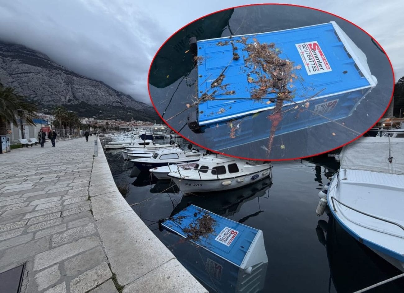 FOTO Prijenosni kemijski WC 'zaronio' u more na rivi