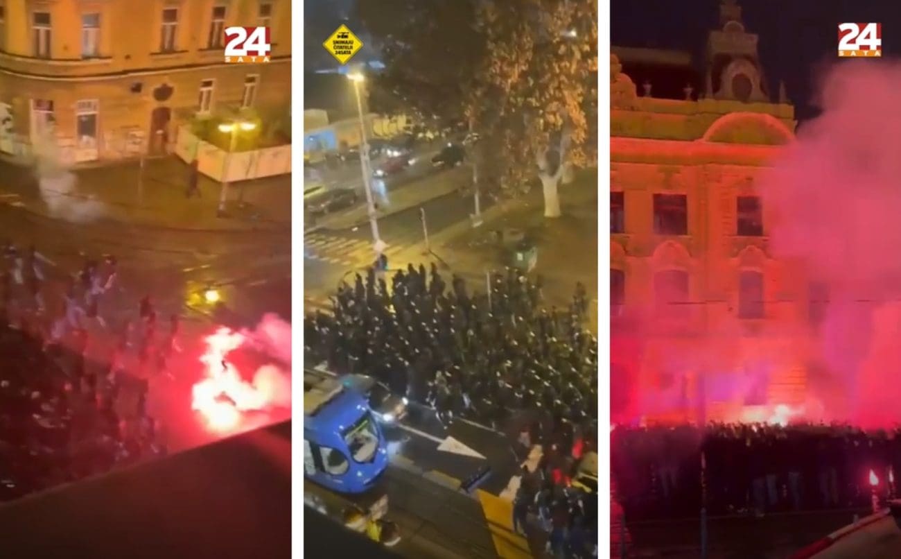 VIDEO Devijantno ponašanje huligana u centru Zagreba!