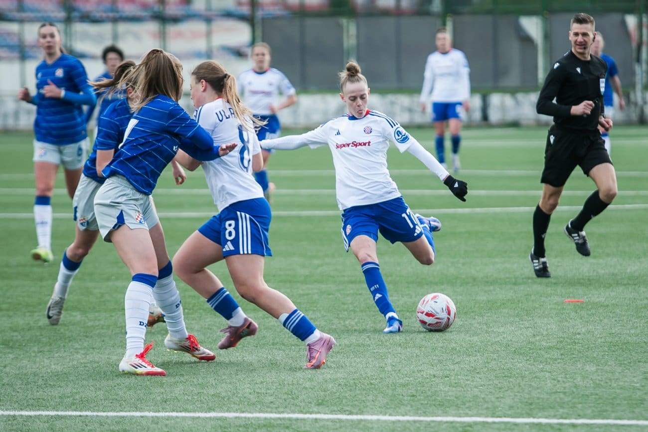 HAJDUK SLAVIO U DERBIJU PROTIV DINAMA Hajdučice u uzbudljivoj utakmici odnijele pobjedu