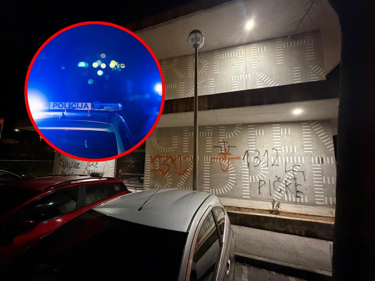 Policija uhitila maloljetnika. Pisao vulgarne poruke i ustaške znakove na splitskoj školi