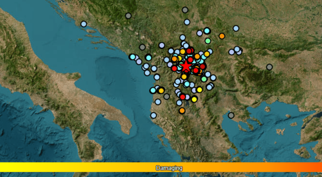 Snažan potres prodrmao velik dio Balkana. Mnogi su izletjeli iz kuća