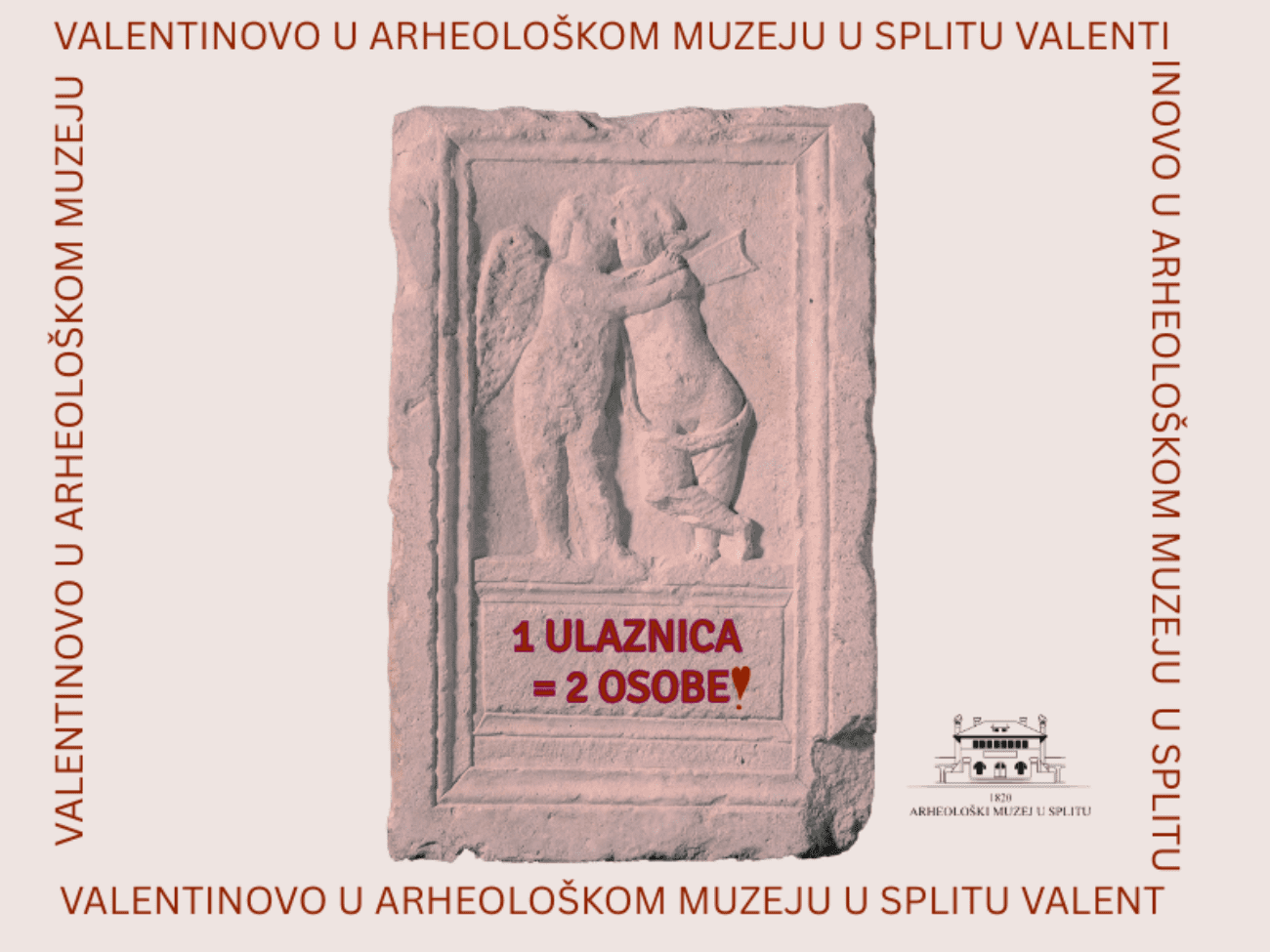 Za Valentinovo u Arheološki muzej u Splitu ili u Salonu? Ljubav prema kulturno-povijesnoj baštini u dvoje!