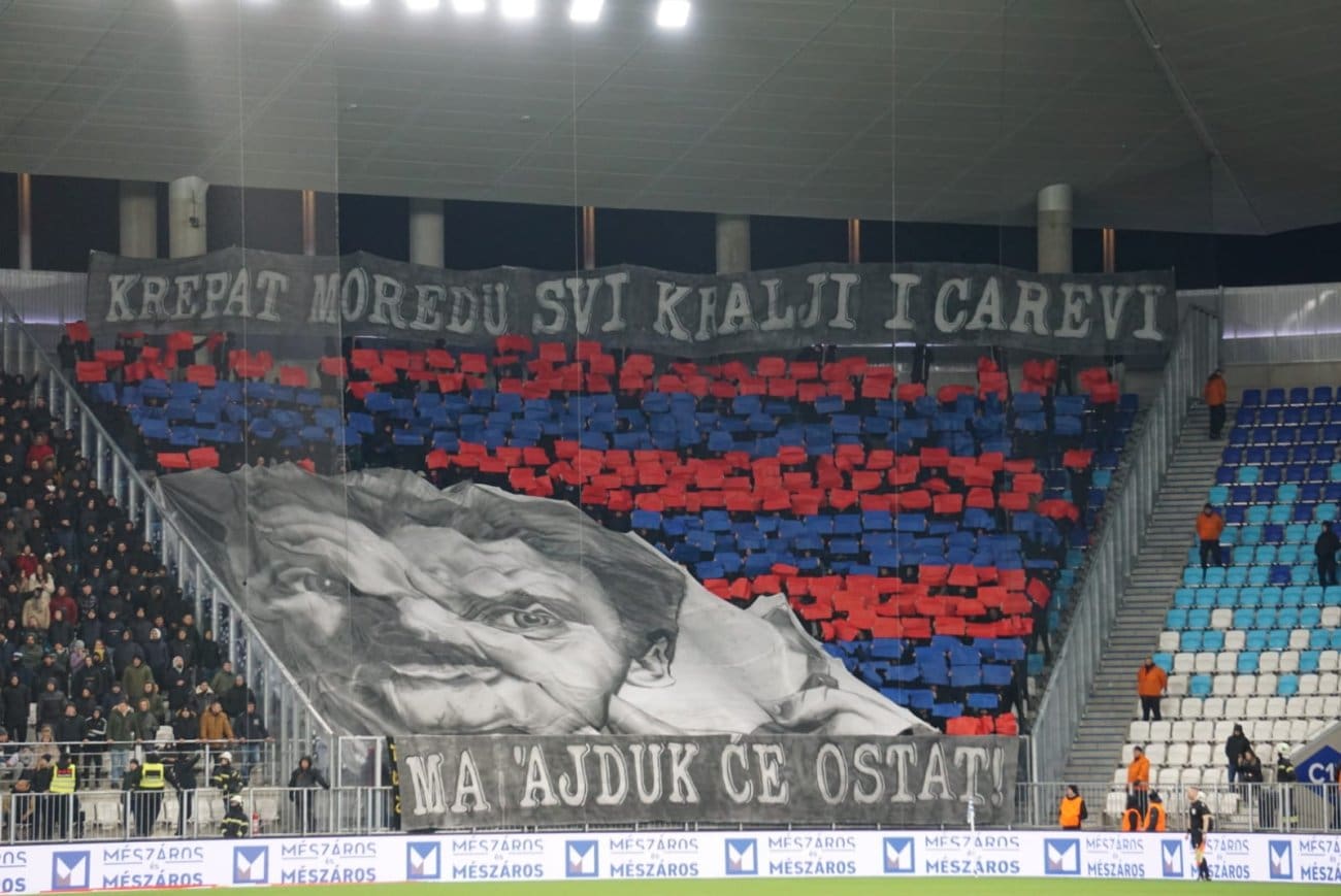 Torcida čestitala Hajduku rođendan koreografijom: "Ajduk će ostat!"