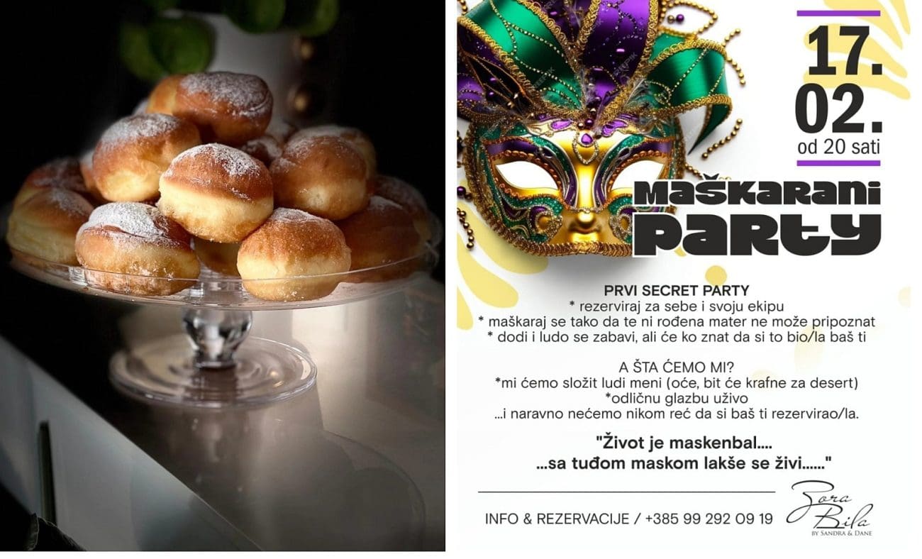 Tajanstveni Maškarani Party u restoranu Zora Bila: Maskirajte se i postanite netko drugi – barem na jednu večer