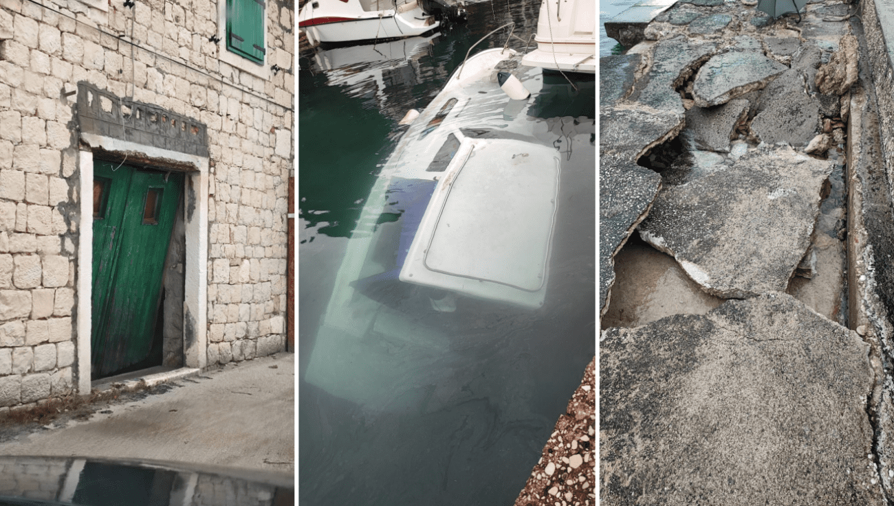 FOTO Sinoćnje nevrijeme je napravilo ogromnu štetu u Kaštelima, pogledajte ovo