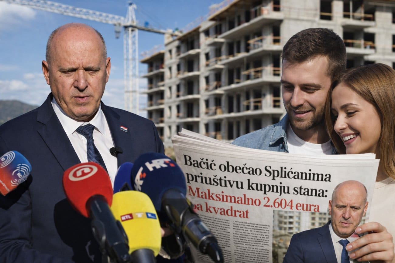 Bačić obećao Splićanima priuštivu kupnju stana: Maksimalno 2.604 eura za kvadrat