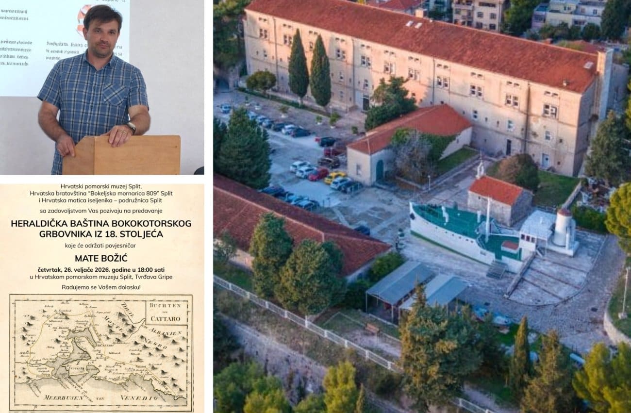 Dani Boke u Splitu: Predavanje o heraldičkoj baštini Bokokotorskog grbovnika u Pomorskom muzeju