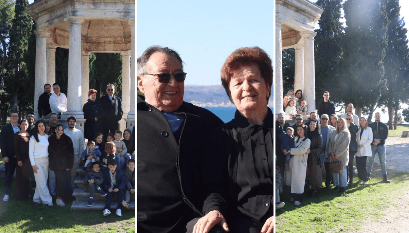 Anđa i Mirko u Splitu proslavili 60 godina braka sa svojim potomcima: "Bilo je radosti, tuge i rada"