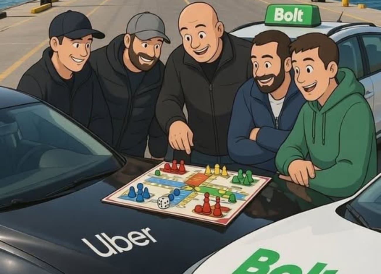 Vozači Ubera i Bolta iz Splita najavili simbolično okupljanje: U Trajektnoj luci igrat će "Čovječe, ne ljuti se"