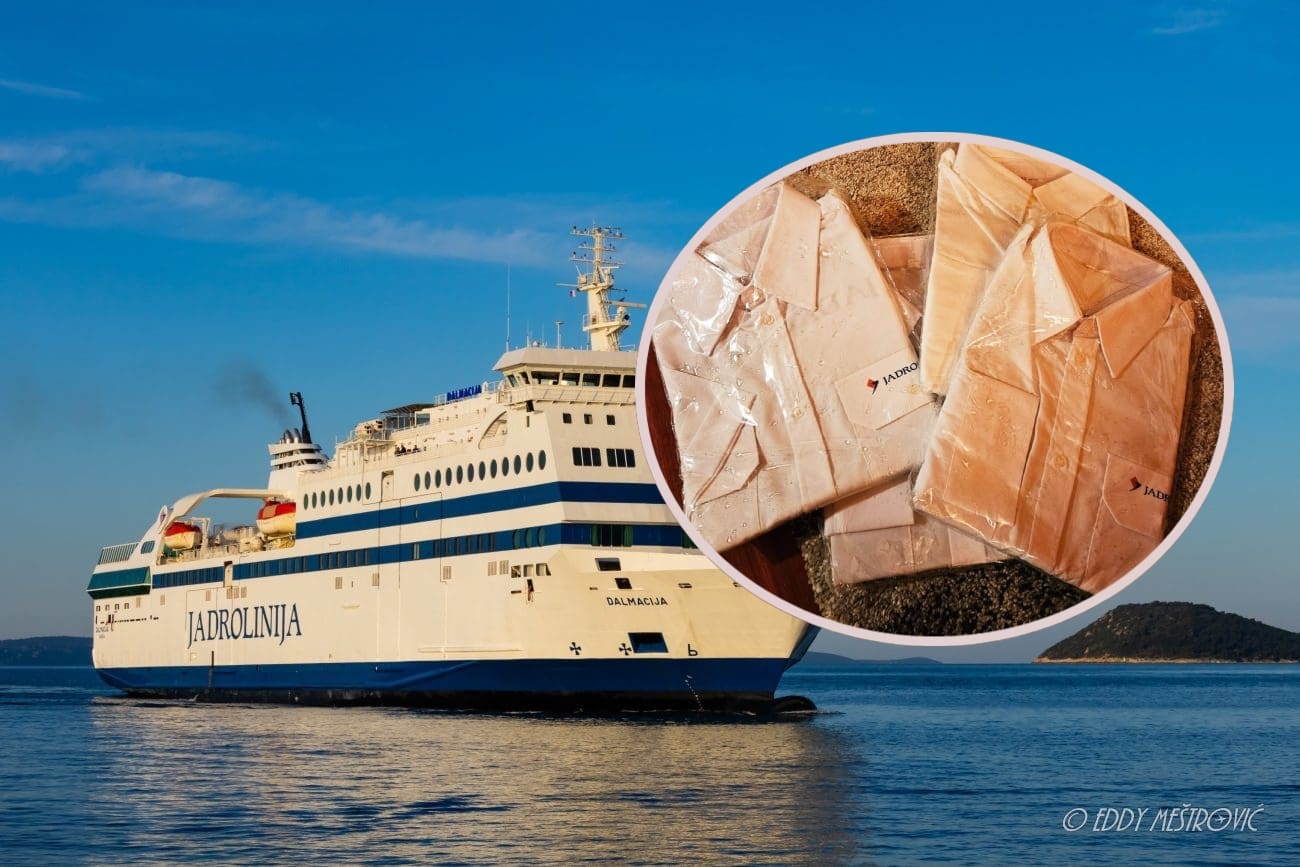 SRAMOTNI PRIZORI U SPLITU Nove časničke košulje Jadrolinije završile kraj kontejnera