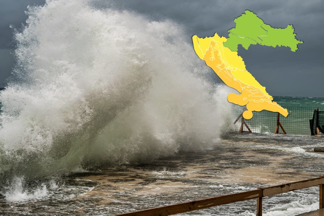 Danas neće biti nastave u dalmatinskoj školi zbog nevremena: Očekuju se orkansko jugo, privezani trajekti...