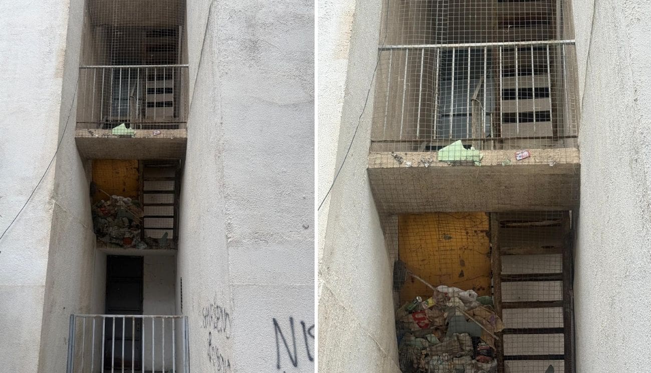 Sramotni prizori: Evakuacijski put postao smetlište