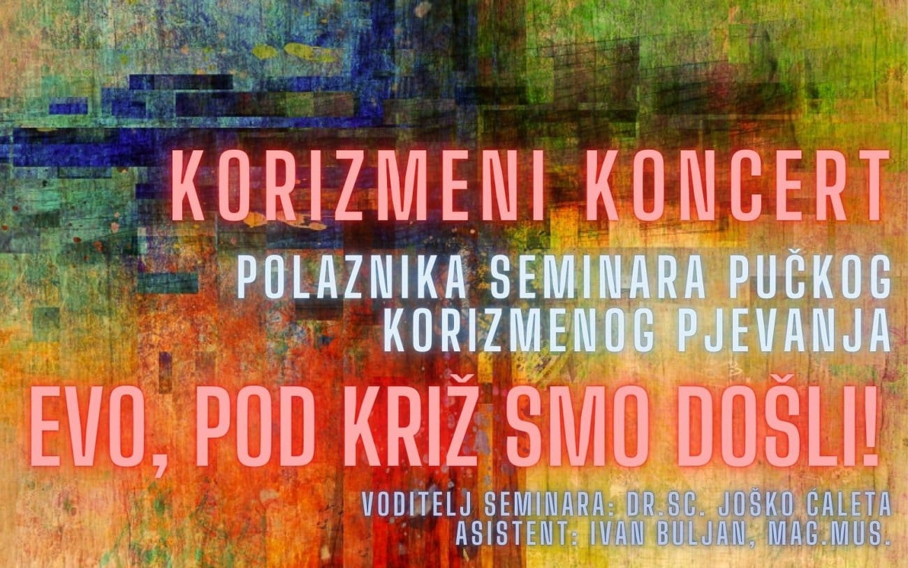 U Dugopolju seminar glagoljaškog korizmenog pjevanja: Završnica na koncertu "Evo, pod križ smo došli!"