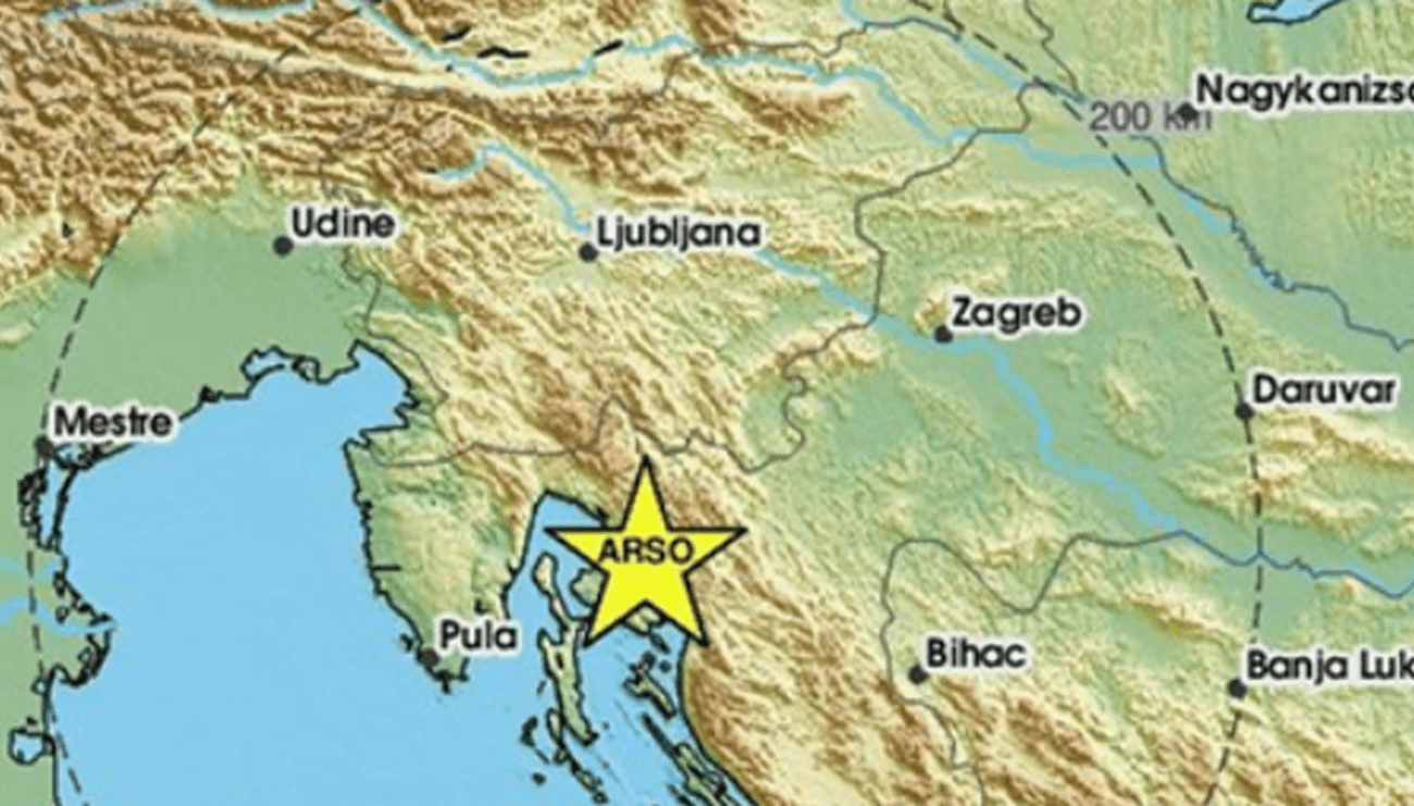 Slab potres jutros na Krku