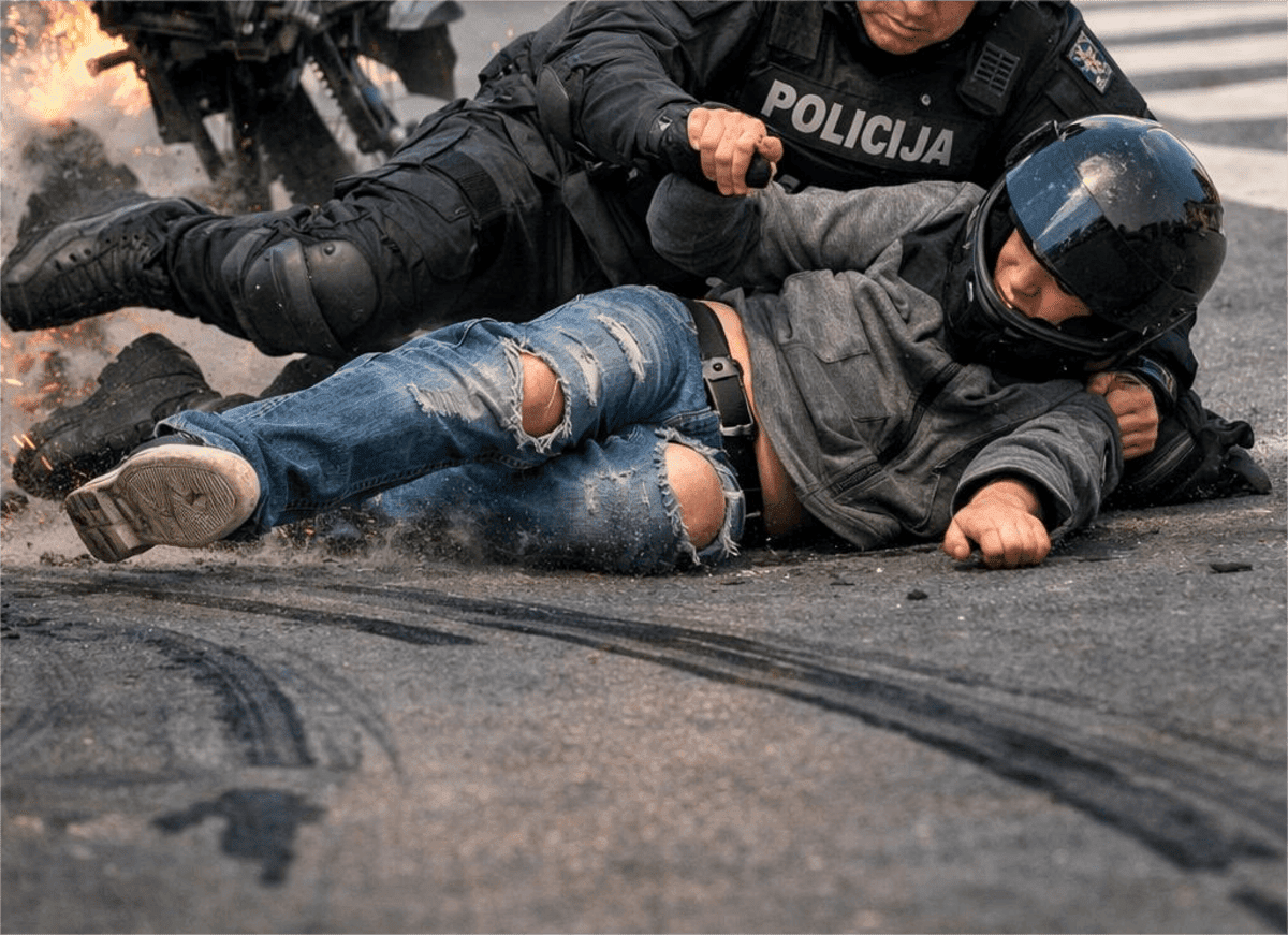 Opasna potjera u Trogiru: Maloljetnik krenuo motorom na policajca, pa ga pokušao podmititi