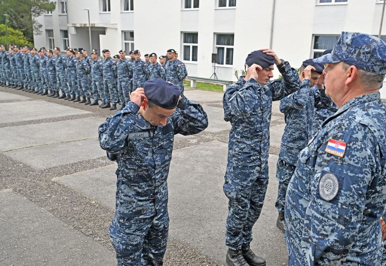 Novi hrvatski marinci primili beretke