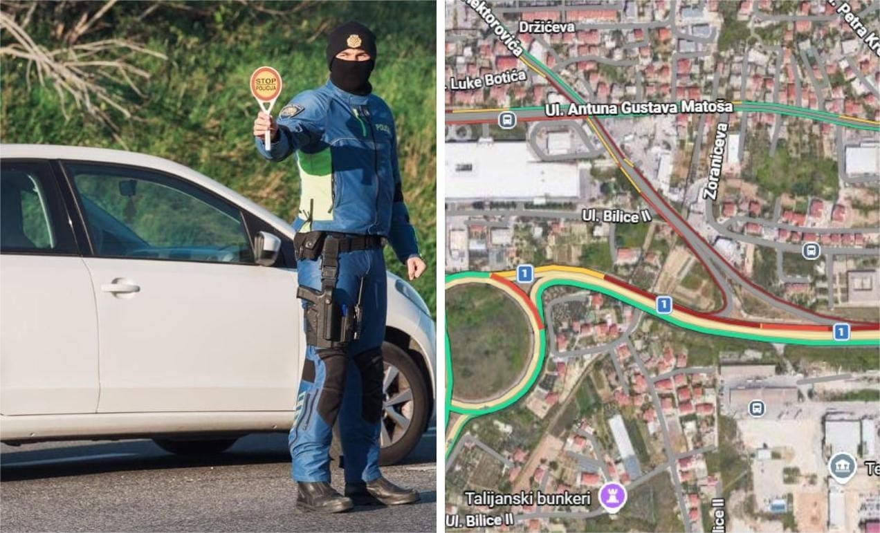 Sve se crveni! Pogledajte situaciju na prilazu Splitu i Solinu zbog nesreće. Srećom, nema ozlijeđenih osoba