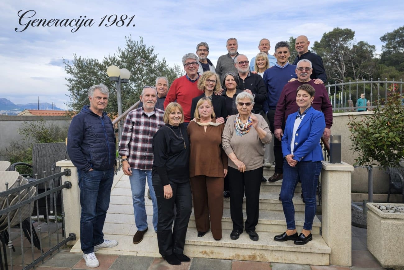 Nakon 45 godina od mature, sastala se generacija splitske škole, stigla i razrednica: "Ostali su srdačni i nakon toliko godina"