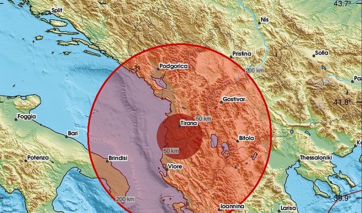 Jak potres u Albaniji, najviše se osjetio na obali Jadrana