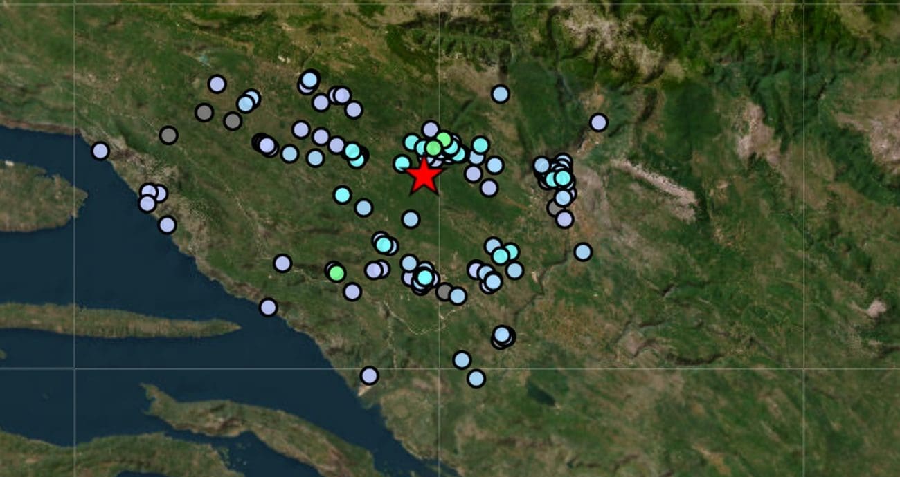 Potres pogodio područje zapadno od Mostara, osjetio se i u Dalmaciji i Hercegovini