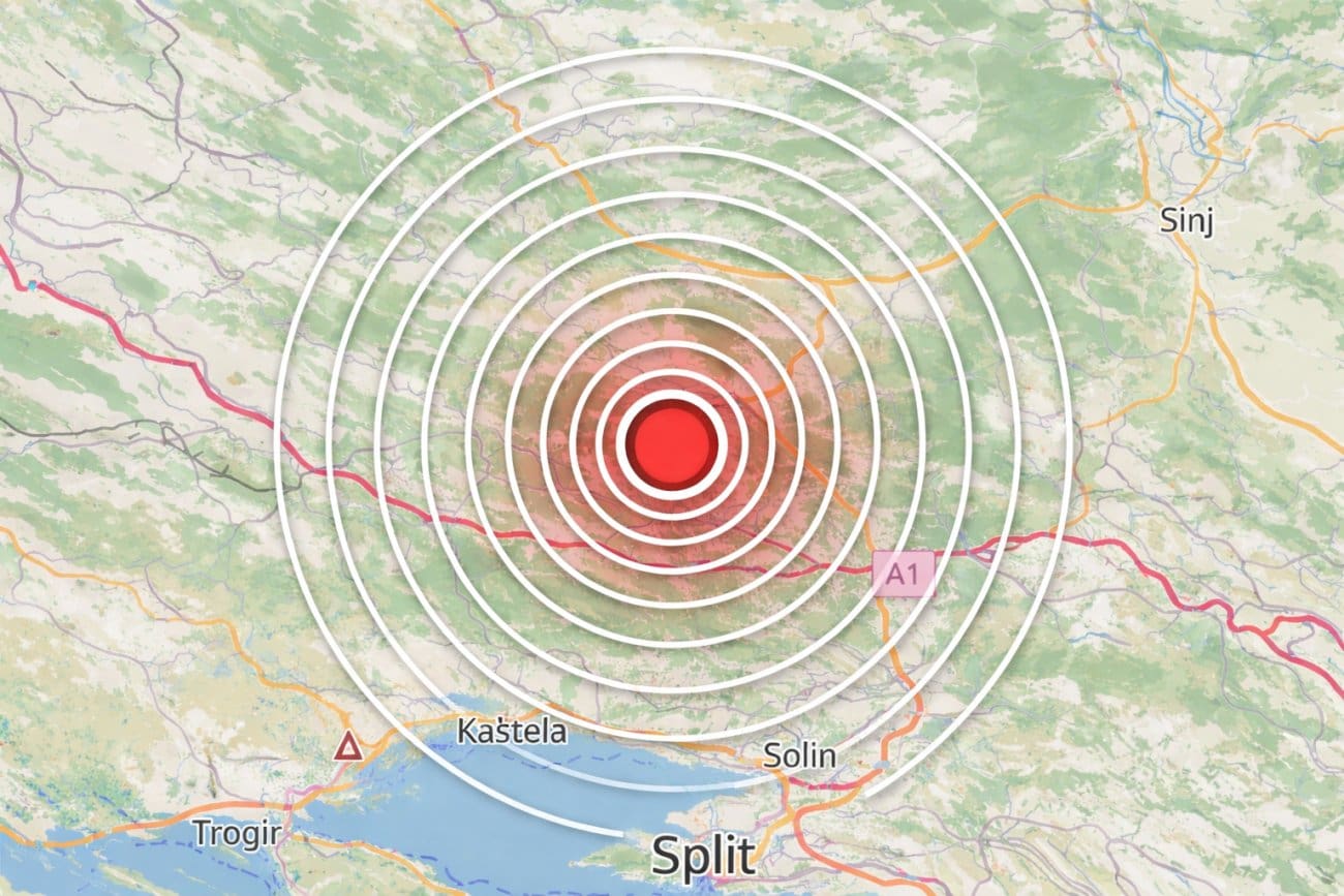Potres iza Kozjka, mogao se osjetiti i u Splitu: "Prvo se čuo zvuk sličan grmljavini..."