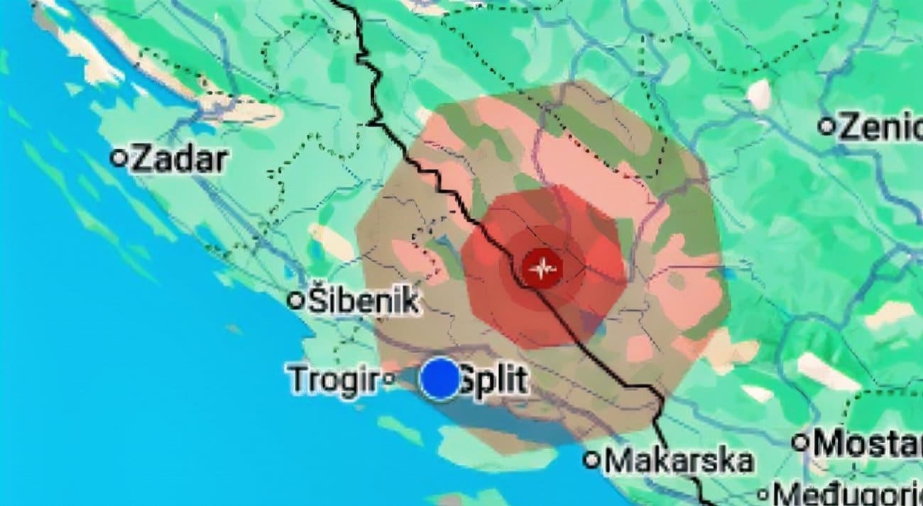Snažan potres zatresao Dalmaciju! Evo svih detalja