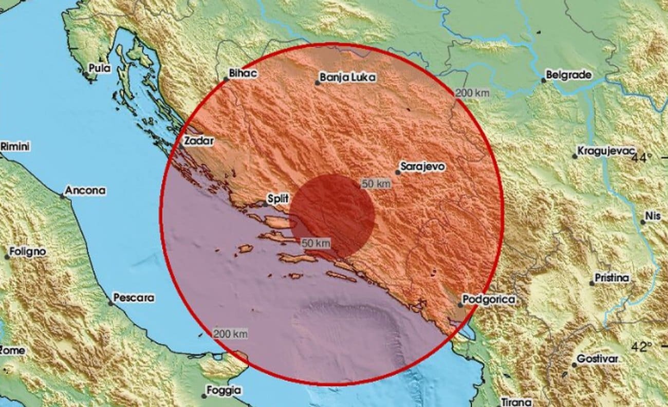 Novi potres zatresao Hercegovinu i Dalmaciju