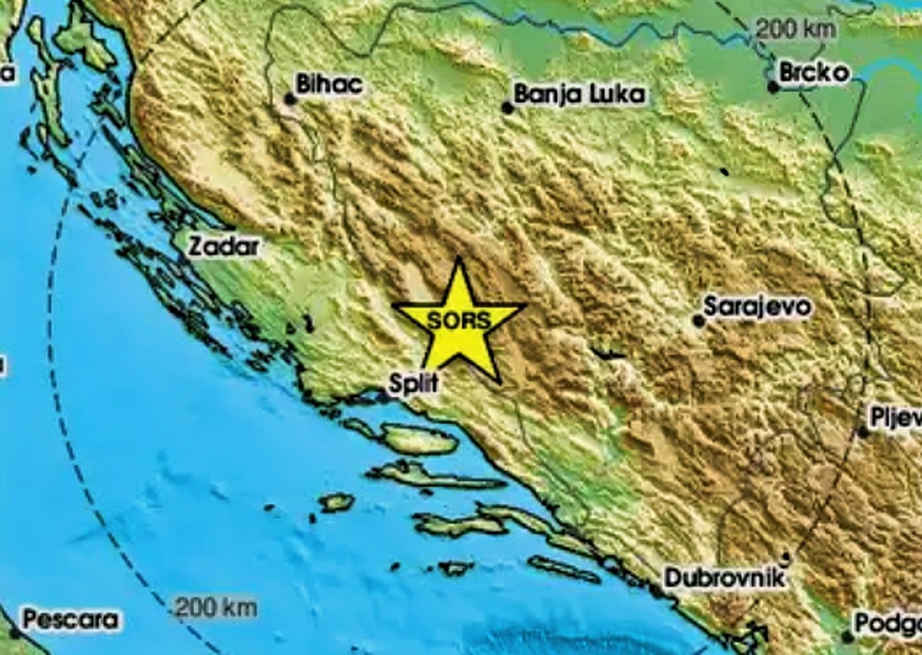 Potres 4,4 kod Livna zatresao Dalmaciju i Hercegovinu. Oglasili se iz Grada Sinja: "Nije zabilježena nijedna prijava štete"