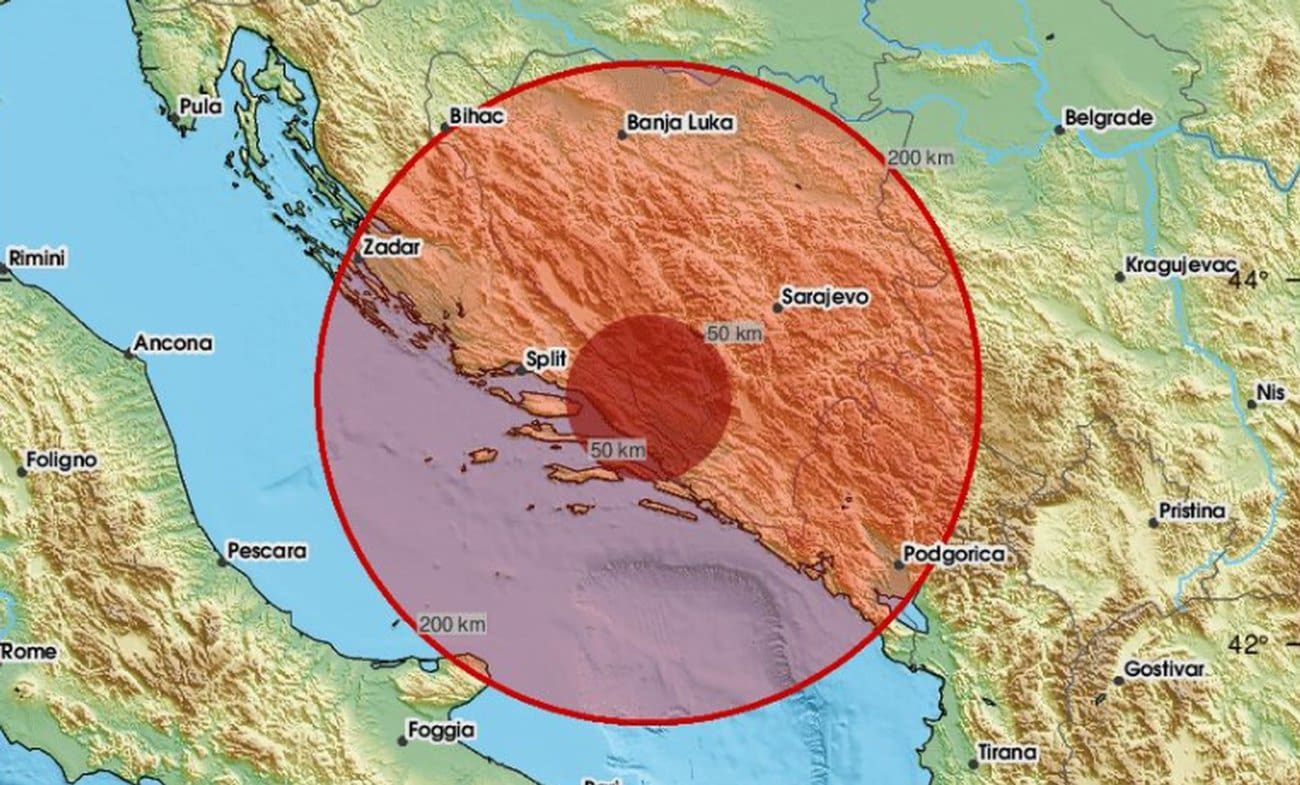 Novi potres zatresao Dalmaciju i Hercegovinu!