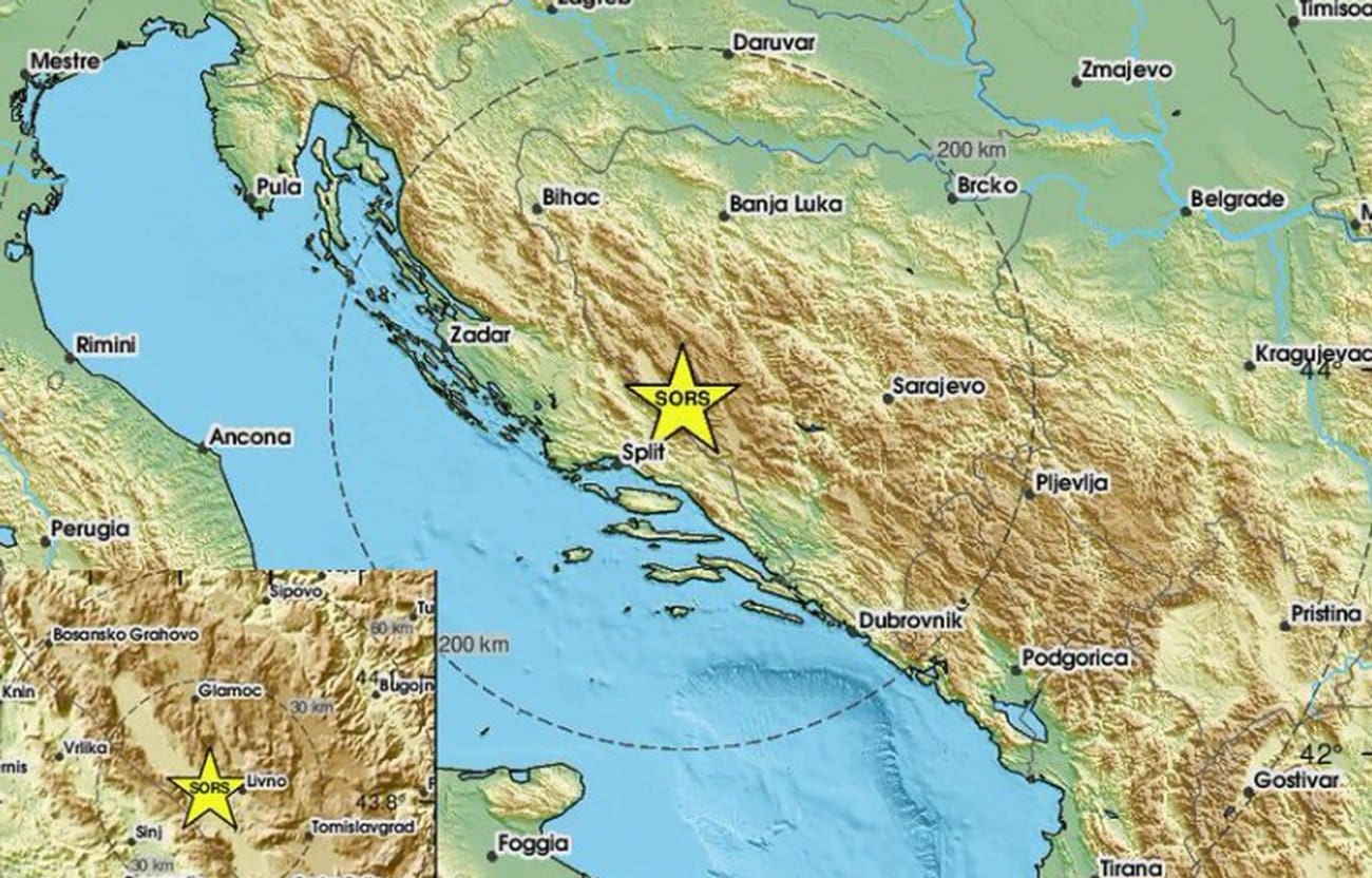 Dalmacija i Hercegovina se zatresle! Donosimo službene podatke, evo što je objavljeno