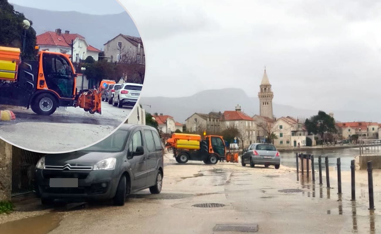 Neumorno se čisti: Pogledajte ralicu u akciji u Kaštelima