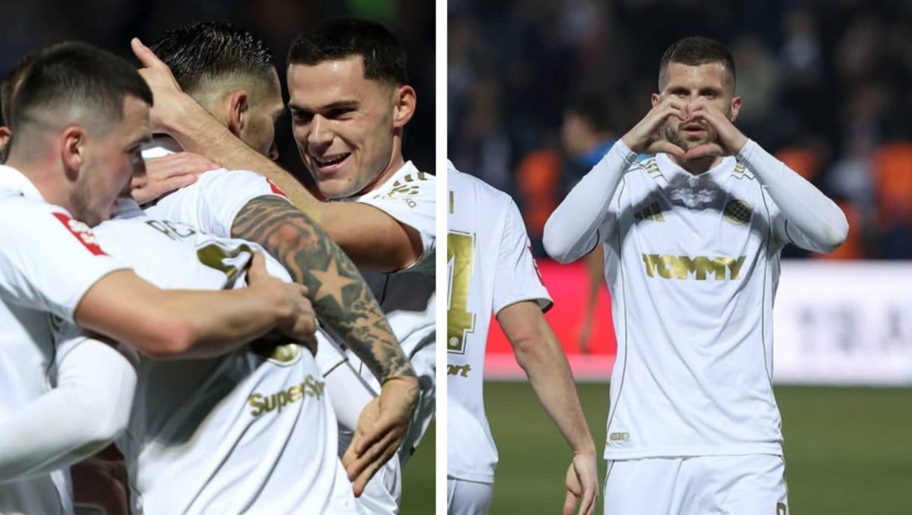 Bujica emocija Bijelih na utakmici s Varaždinom. Pogledajte prizore