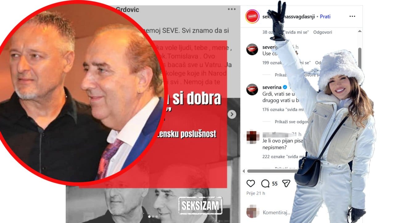Nakon svega, Severina u komentarima odgovorila svima pa i Grdoviću: 'Svi znamo da si..."