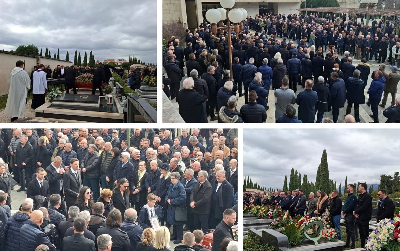 I nebo je proplakalo. Rijeke ljudi na sprovodu Ilije Naletilića na Lovrincu: "Duša grada, svakome je želio pomoći"