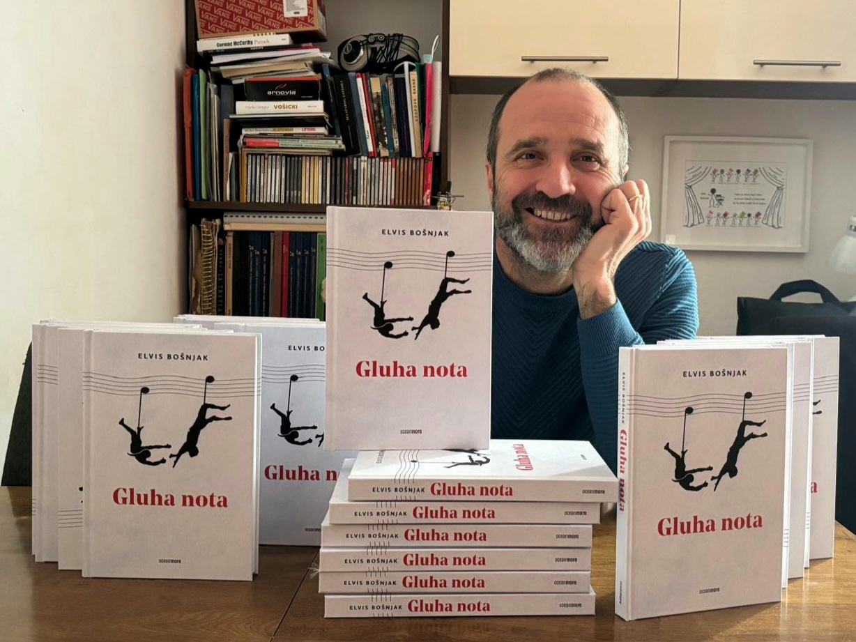 Naklada OceanMore u Splitu predstavlja roman "Gluha nota" Elvisa Bošnjaka