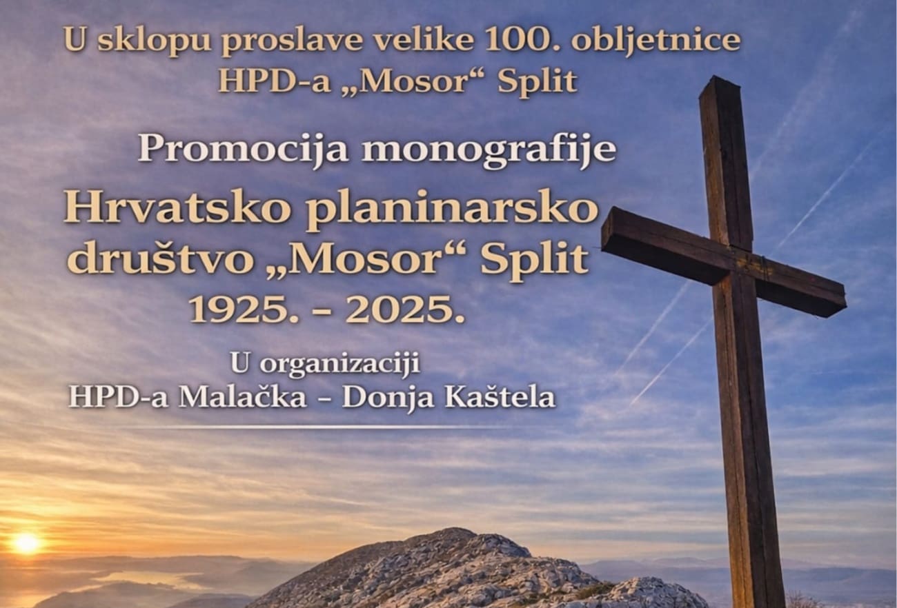 U Kaštel Lukšiću promocija monografije o 100 godina HPD-a Mosor