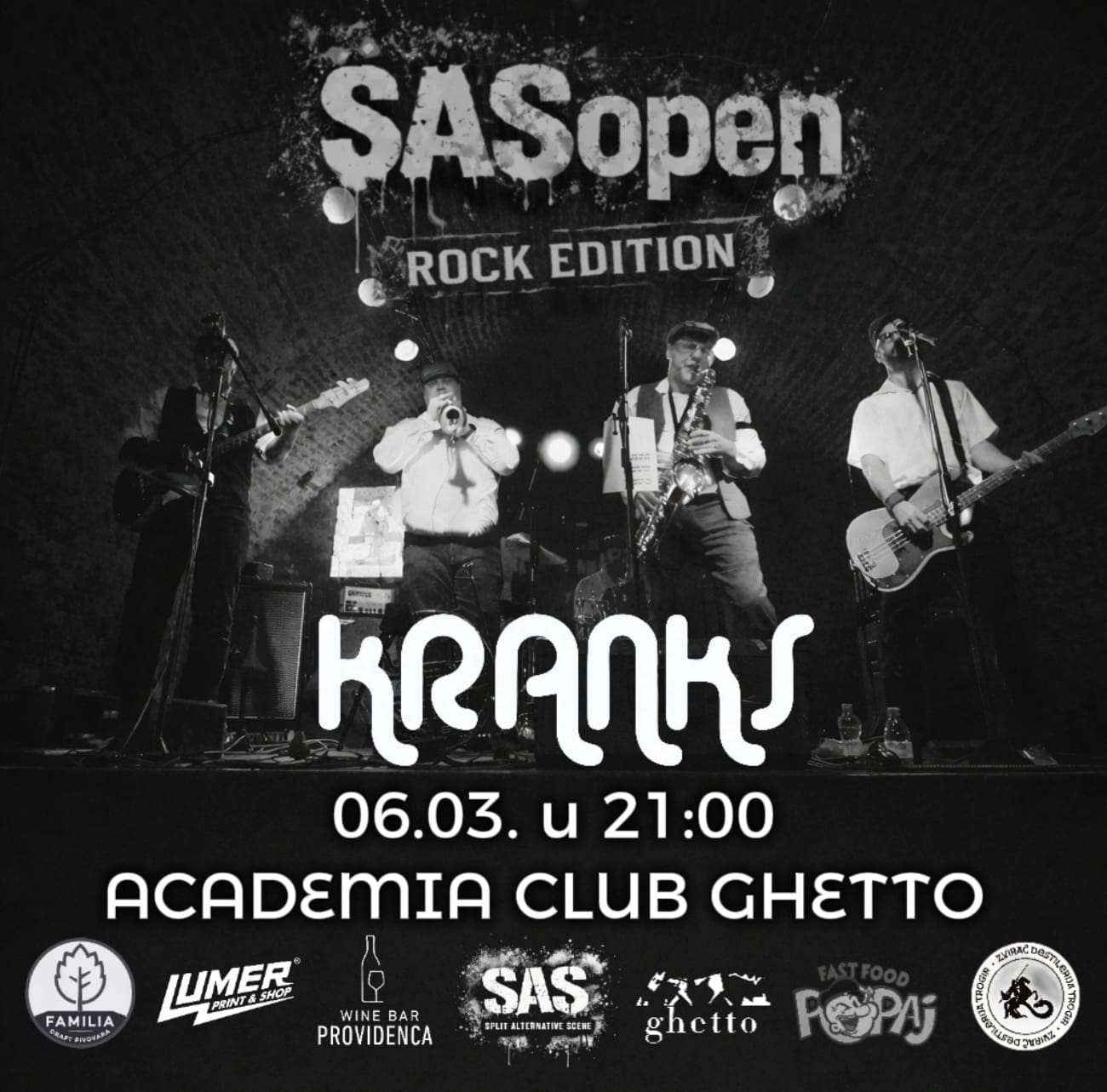 Varaždinski Kranks stiže u Split: rock večer u Ghetto klubu, nakon koncerta house party uz DJ Madgroovea