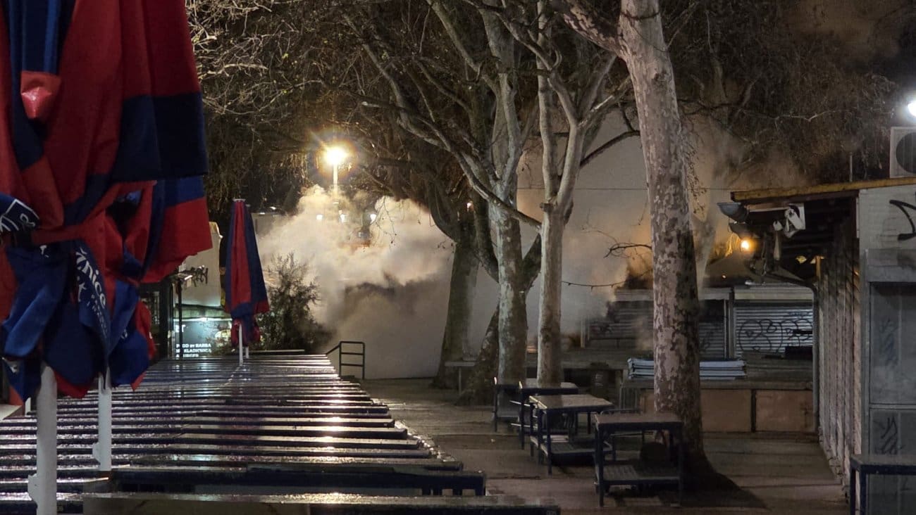 Splitskim pazarom se širio gusti dim, evo što se događalo