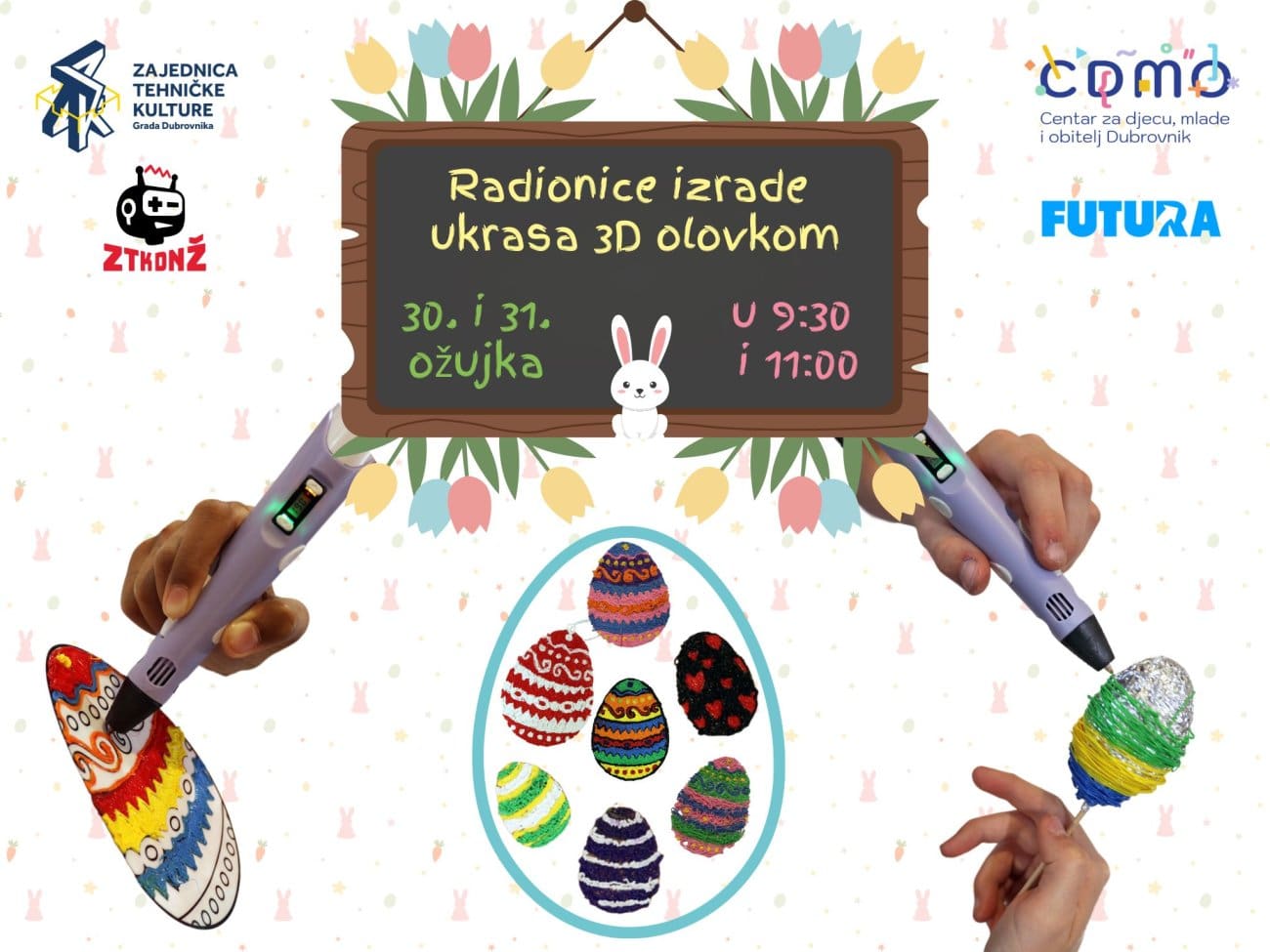 Izradite prigodne ukrase za Uskrs pomoću 3D olovke