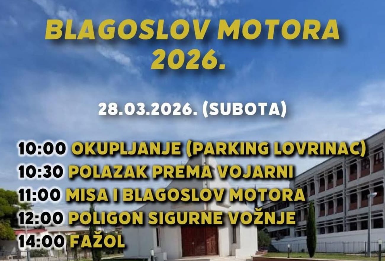 Blagoslov motora u Splitu: Okupljanje na Lovrincu, potom program u vojarni Dračevac