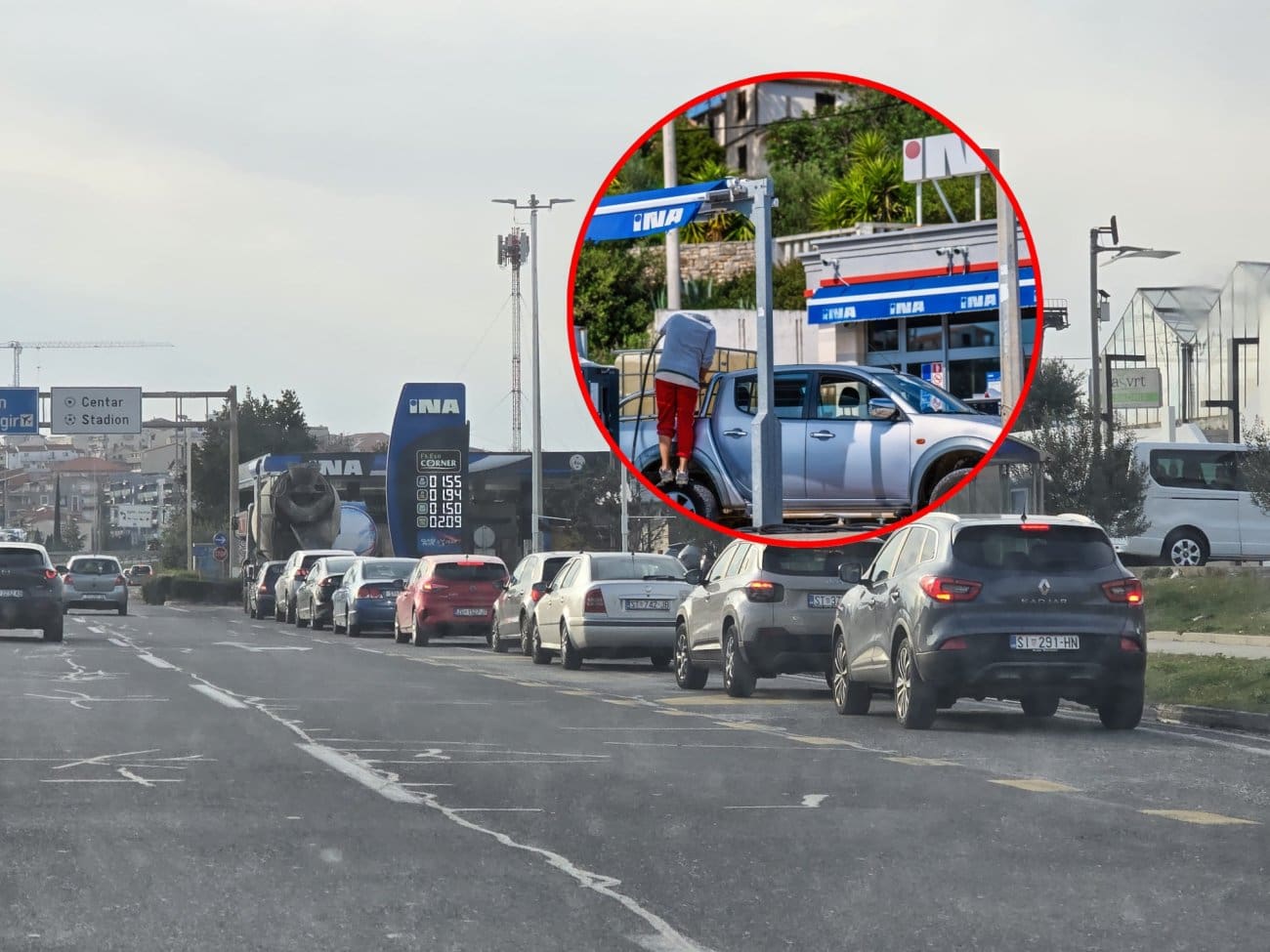 FOTO U Splitu se toči gorivo k'o da sutra ne postoji