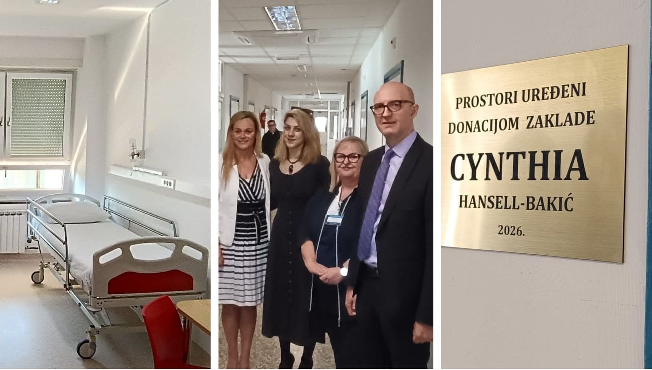 Dva nova apartmana na Plućnom odjelu zahvaljujući Zakladi Cynthia Hansell Bakić
