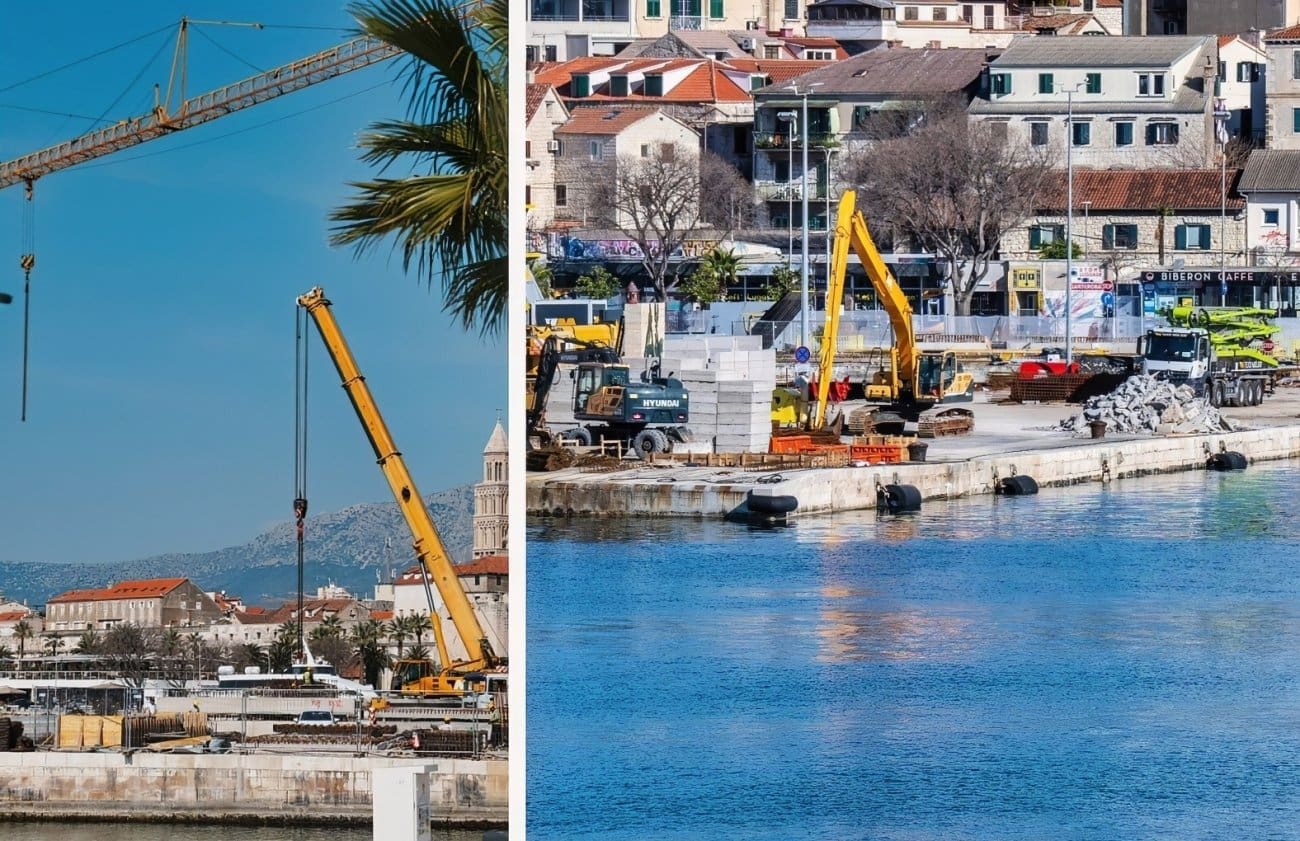 SPLITSKI MEGAPROJEKT Napreduju radovi na rekonstrukciji i proširenju Gata sv. Petra: Luka dobiva novi izgled i više prostora za putnike