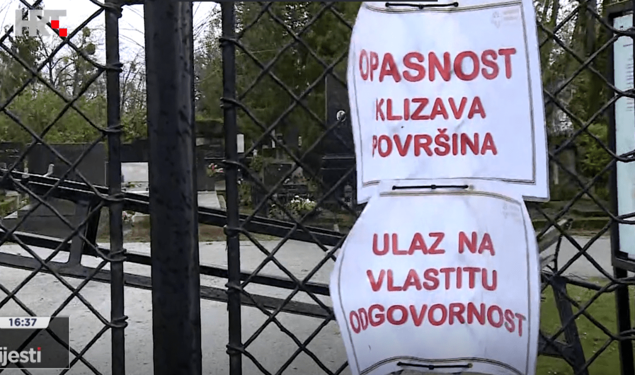 Stotine stabala srušeno, ukopi obustavljeni: "Molim vas nemojte dolaziti ni na jedno groblje do daljnjega, nije ugodno, ne bi željeli da se nešto dogodi"